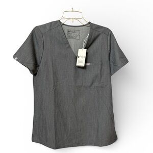 NWT Figs Scrub top Grey Catarina size small one pocket